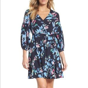 Eliza J floral print 3/4 sleeve dress